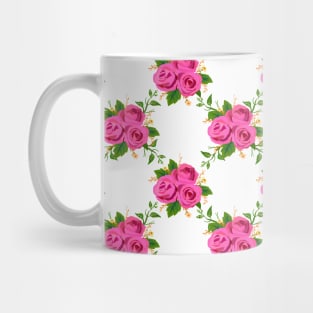 Vintage Floral, Botanical Flower Background Mug